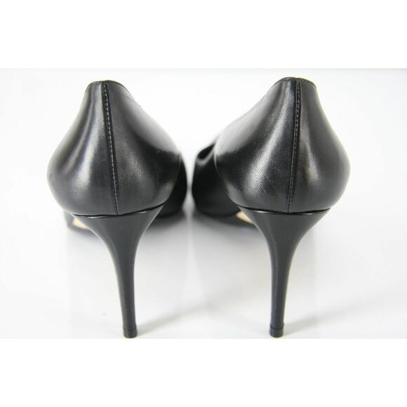 Gucci Black Leather Brooke Pointy Toe Heel Pumps Size 38.5 New $635 Women's - Picture 6 of 12